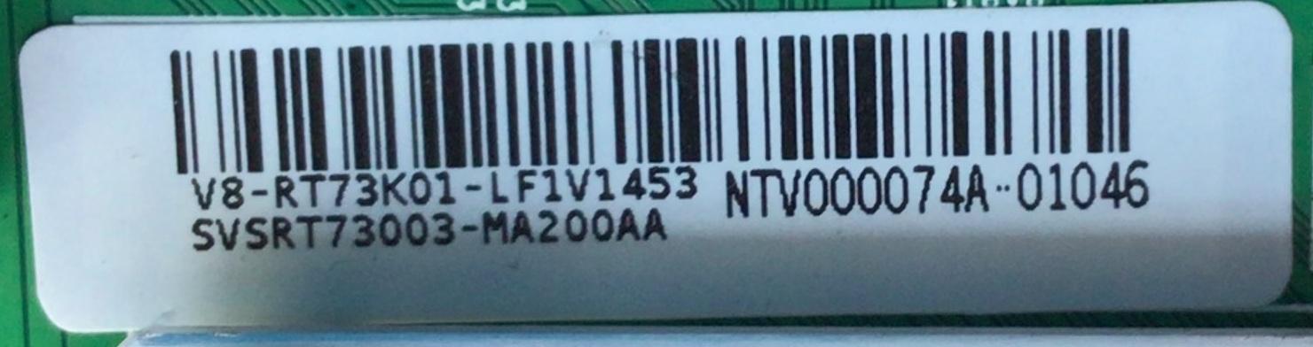 MAIN PARA TV TCL / NUMERO DE PARTE SVSRT73003-MA200AA / 40-RT73H1-MAA2HG / V8-RT73K01-LF1V1453 / PANEL LVU650NEBL CD9W10 / DISPLAY ST6451D02-G VER.2.1 / MODELO 65S525	 - Imagen 3